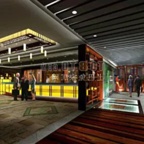 Commercial Shop Exhibition Interior 3d model