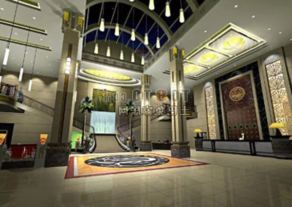 Hotel Hall Space 3d model Hotel Hall Space 3d model