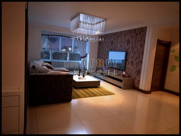 Modern Living Room Square Chandelier 3d model Modern Living Room Square Chandelier 3d model