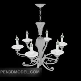 Simple European Chandelier 3d model