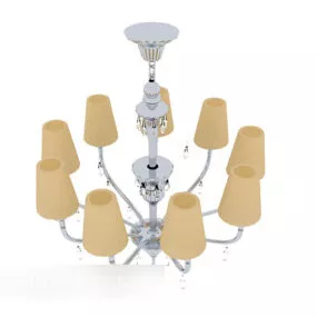Villa Minimalist Style Chandelier 3d model