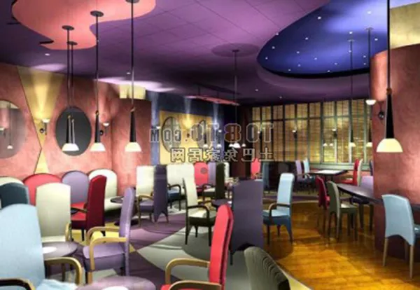 Restaurant Night Bar 3d model Restaurant Night Bar 3d model
