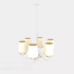 Simple Home Chandelier Elegant 3d model
