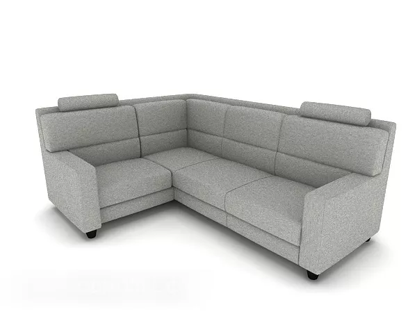 Grey Simple Multiplayer Sofa Corner 3d model Grey Simple Multiplayer Sofa Corner 3d model