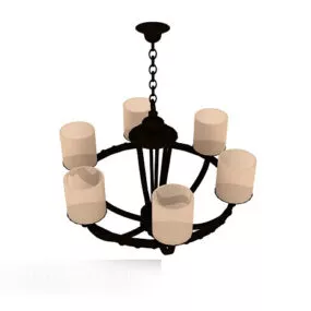 Classic European Style Home Chandelier 3d model