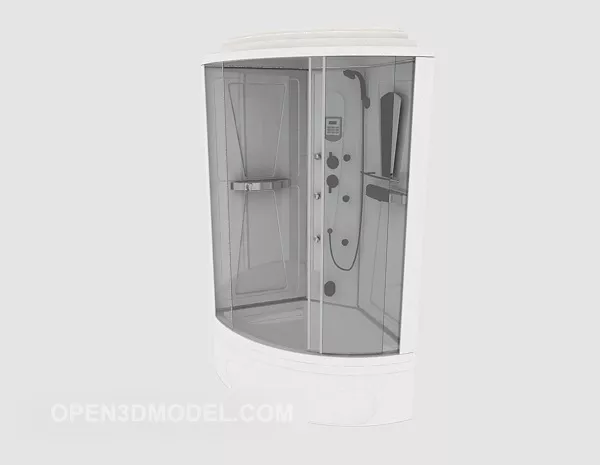 Oval Bathtub With Sink 3d model