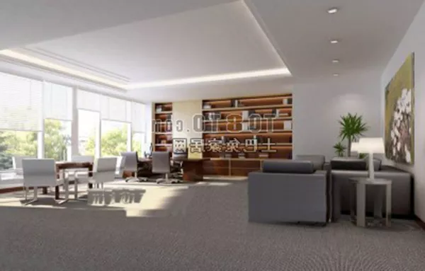 Office White Wall Interior 3d model Office White Wall Interior 3d model