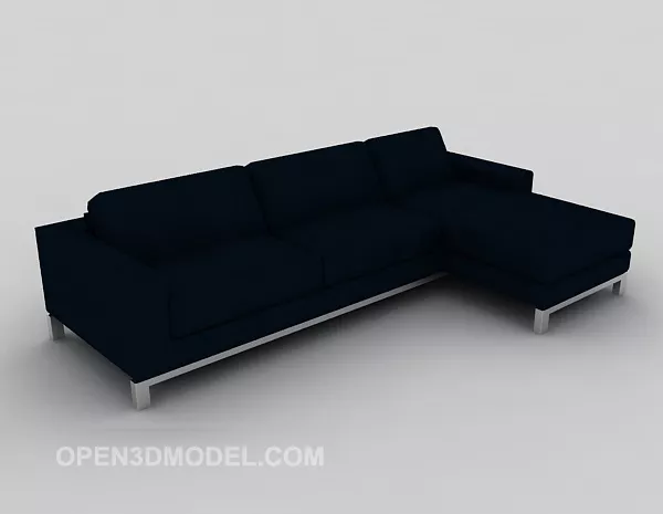 Home Multiplayer Sofa Dark Blue 3d model Home Multiplayer Sofa Dark Blue 3d model