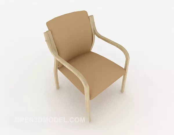 Simple Solid Wood Home Chair V1 3d model Simple Solid Wood Home Chair V1 3d model