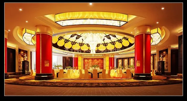 Hotel Restaurant Warm Lighting 3d model Hotel Restaurant Warm Lighting 3d model