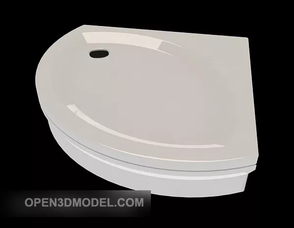 Home Bathroom Chassis White Plastic 3d model Home Bathroom Chassis White Plastic 3d model