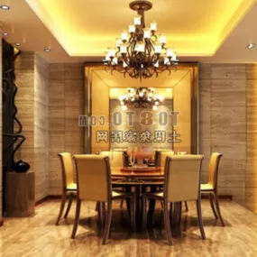 Small Dinning Space In Hone 3d model
