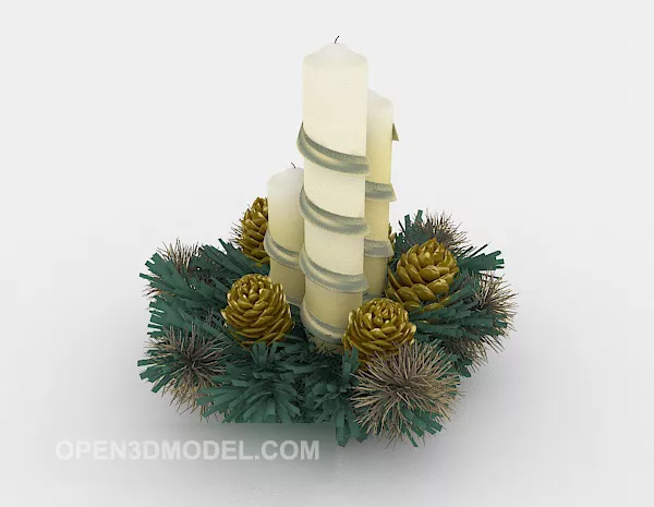 High Candlestick 3d model