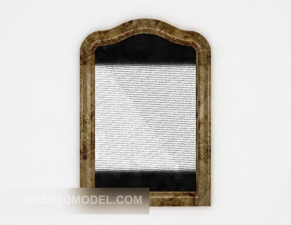 Oval Mirror On Stand 3d model
