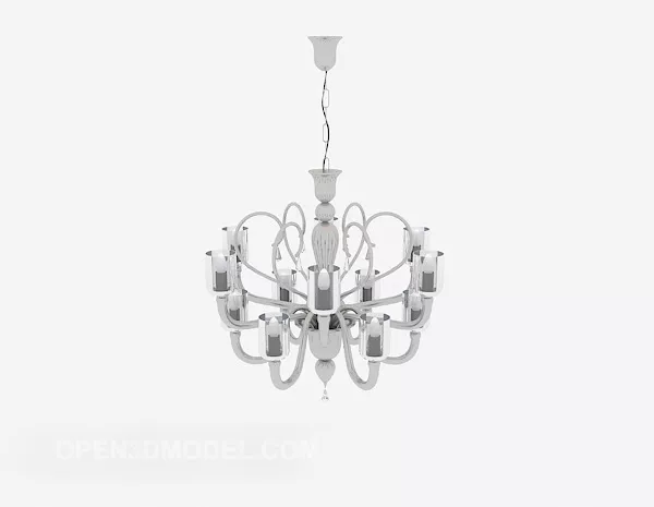 Simple Modern Home Chandelier 3d model Simple Modern Home Chandelier 3d model
