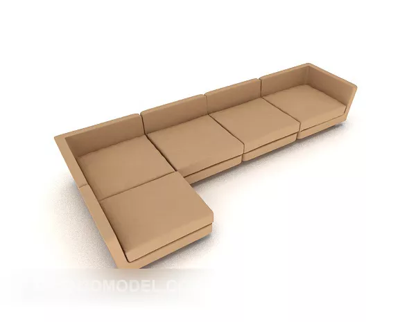 Home Simple Corner Multi-person Sofa 3d model Home Simple Corner Multi-person Sofa 3d model