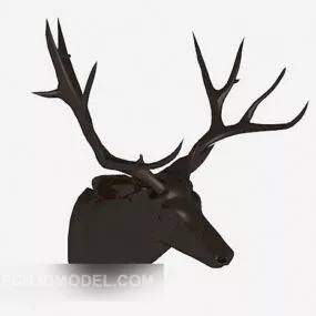 Antler Decoration Wall Mount 3d model