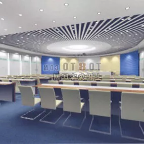 Office Waiting Room White Ceiling Decor 3d model