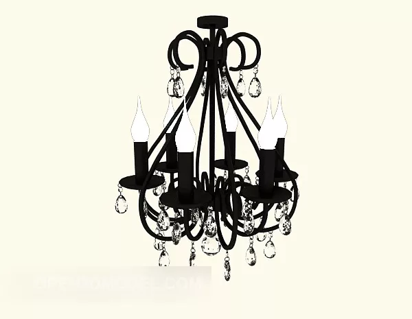 Exquisite Home Chandelier Classic 3d model Exquisite Home Chandelier Classic 3d model