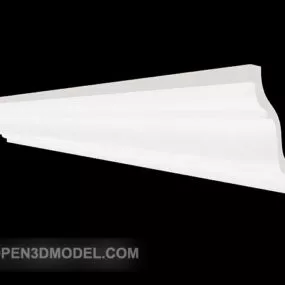 Simple Home Plaster Line Molding 3d model