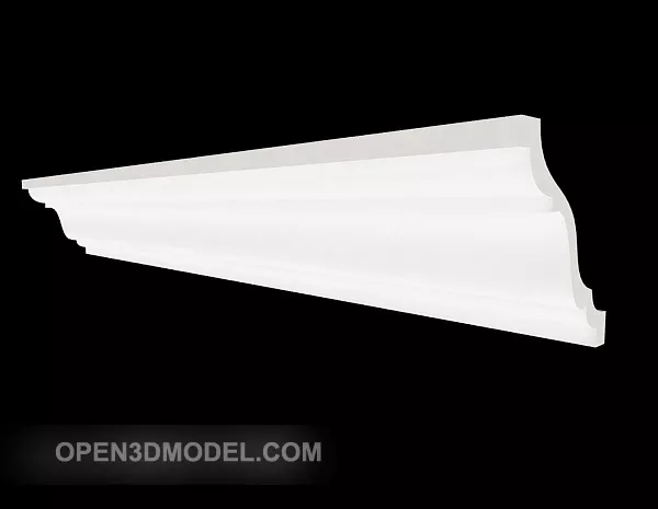 Corner Ceiling Molding Line Pattern 3d model
