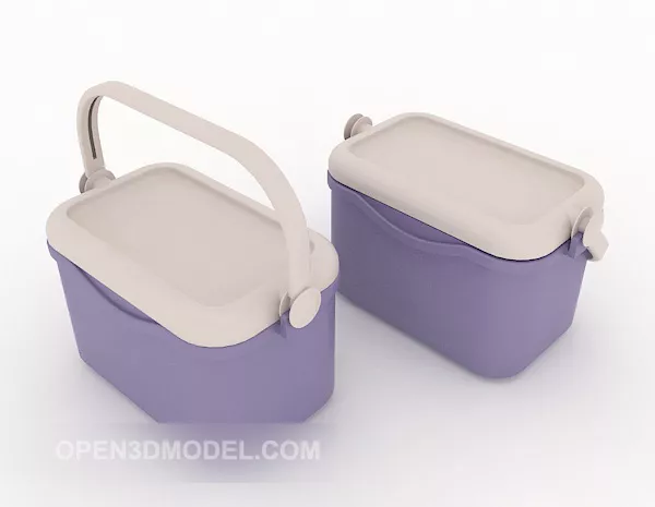 Storage Box Plastic 3d model Storage Box Plastic 3d model