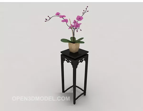 Wood Pad Tableware 3d model