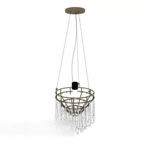 European Drop Chandelier 3d model