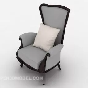 Grey Home Sofa Vintage Style 3d model