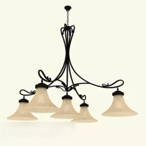 Simple Home Chandelierindustrial Style 3d model
