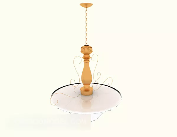 Frosted Glass Ceiling Lamp 3d model