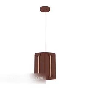 Brown Minimalist Pendant Lamp 3d model