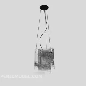 Simple Modern Chandelier 3d model