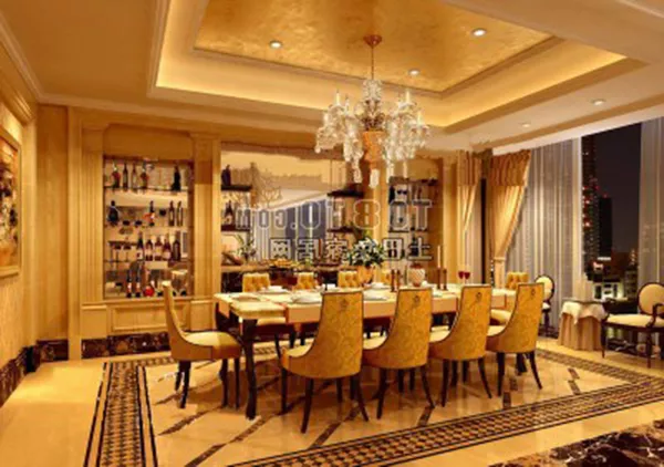 Home Villa Luxury Dinning Space 3d model Home Villa Luxury Dinning Space 3d model