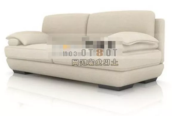 Modern Beige Sofa Loveseat 3d model Modern Beige Sofa Loveseat 3d model