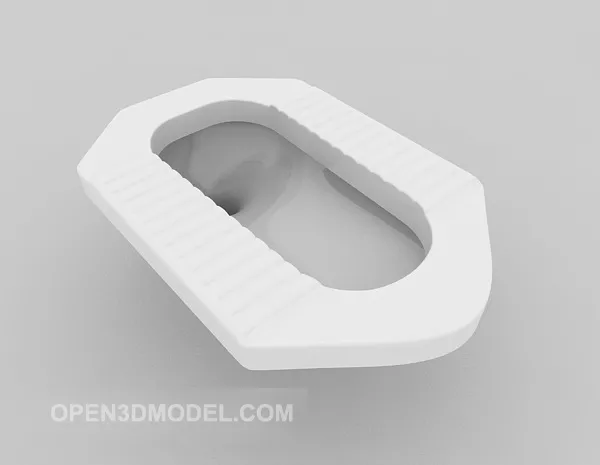 Lavatory Toilet Custom 3d model
