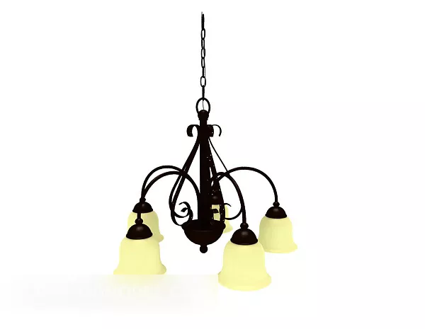 European Home Chandelier Vintage 3d model European Home Chandelier Vintage 3d model