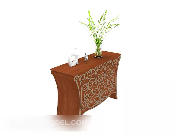 Modern Locker Nightstand 3d model