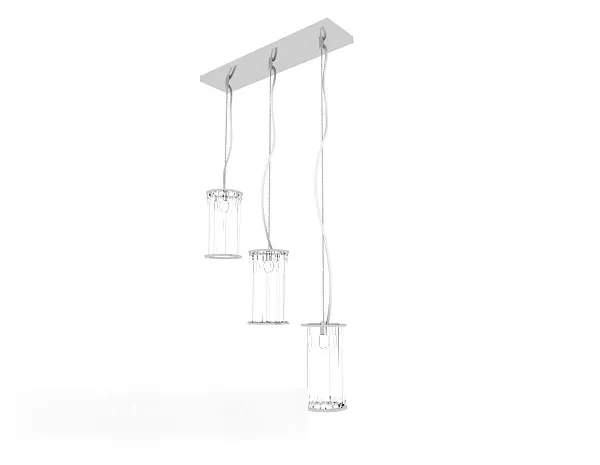 Simple Generous Chandelier 3d model Simple Generous Chandelier 3d model