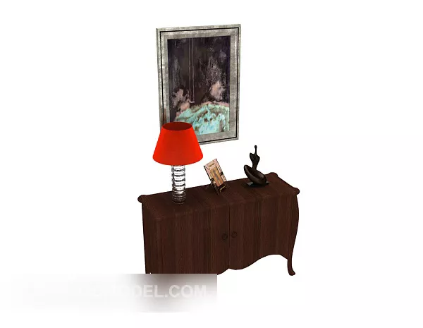 European Style Home Entrance Hall Cabinet 3d model European Style Home Entrance Hall Cabinet 3d model