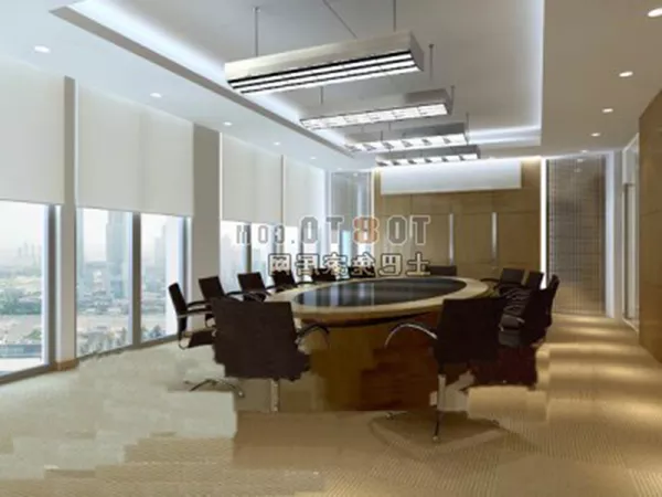 Meeting Room White Interior 3d model Meeting Room White Interior 3d model