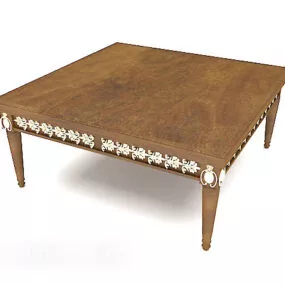 American European Square Coffee Table 3d model