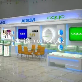 Mobile Showroom Interior 3d model