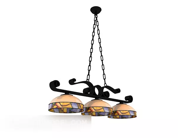 Craft Home Chandelier V1 3d model Craft Home Chandelier V1 3d model