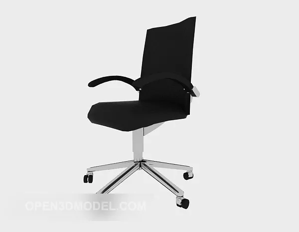 Black Modern Minimalist Office Chair V1 3d model Black Modern Minimalist Office Chair V1 3d model