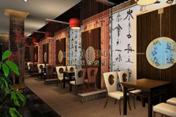 Building Market Restaurant 3d model