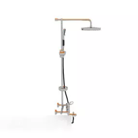 Simple Shower Bathroom 3d model