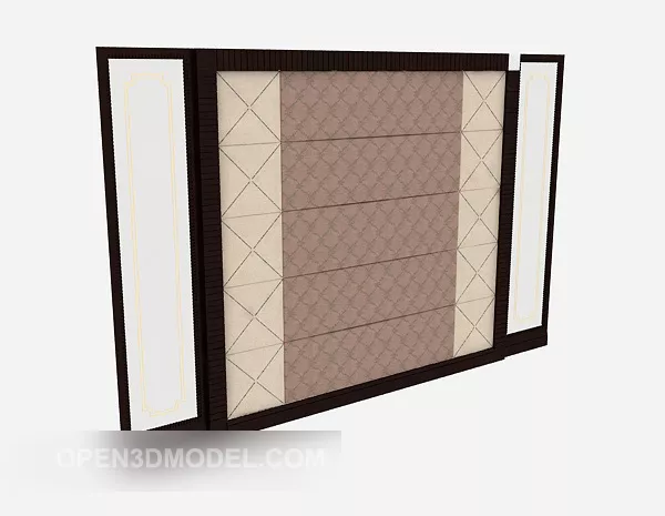 Simple Tv Wall 3d model Simple Tv Wall 3d model