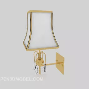 European Luxury Simple Wall Lamp 3d model