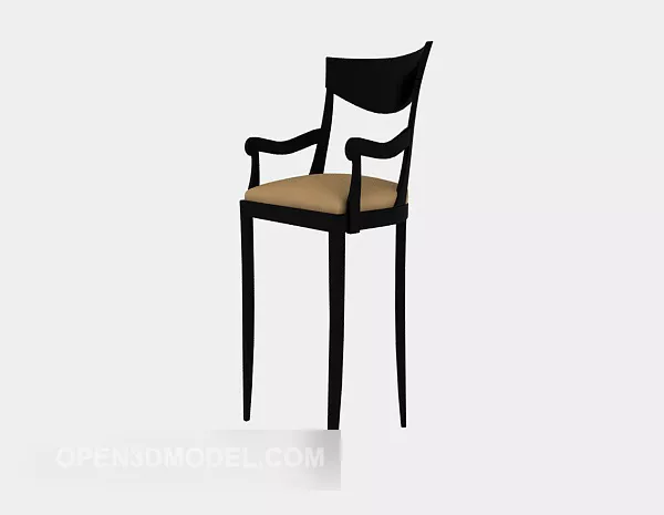 American Style High Chair 3d model American Style High Chair 3d model